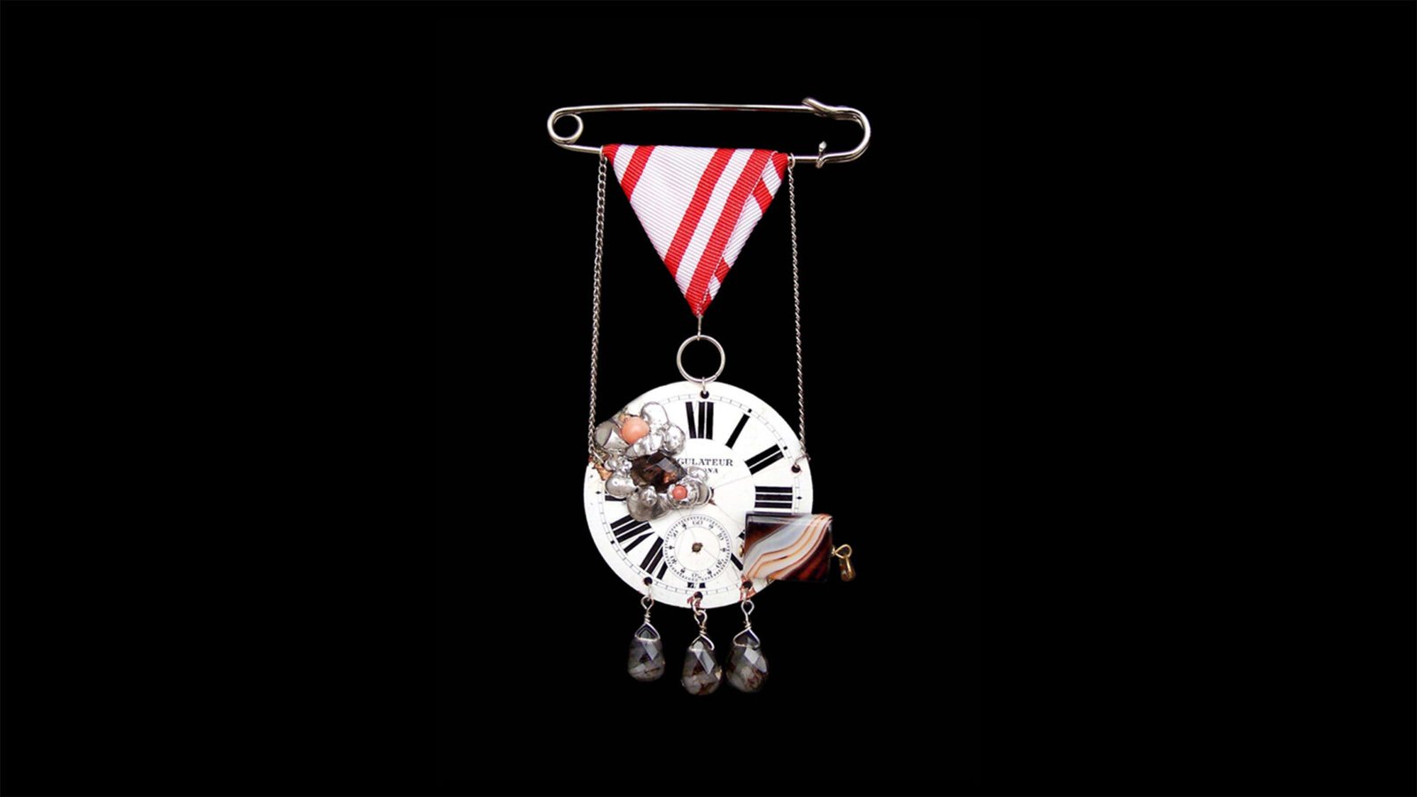 Mechanical silence pin handcrafted