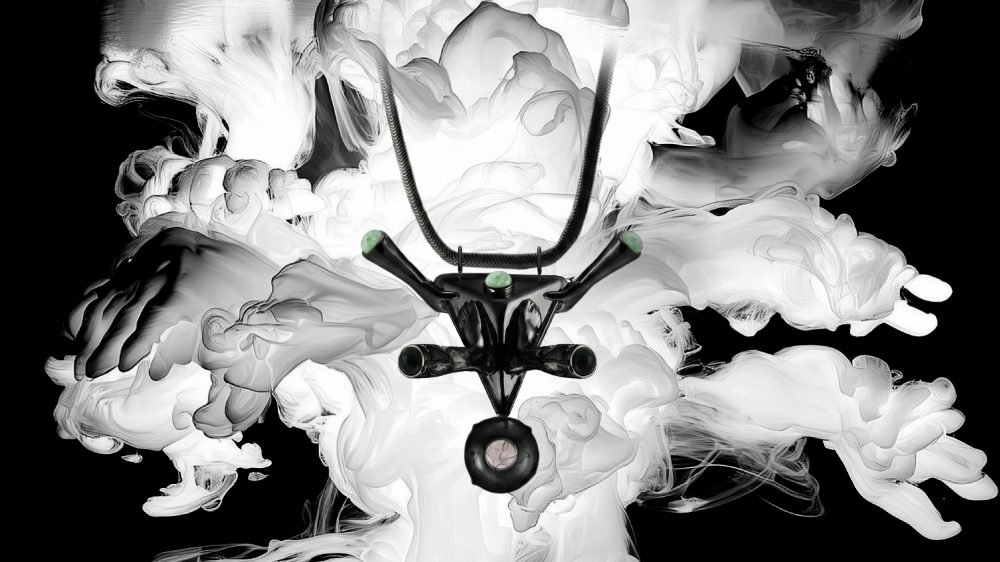 Secondary master image of the Milius piece “Axis,” created for the Luisa Via Roma exclusive Concentration chapter, presenting a central structural form from which forces extend symmetrically, defining balance through alignment and load.