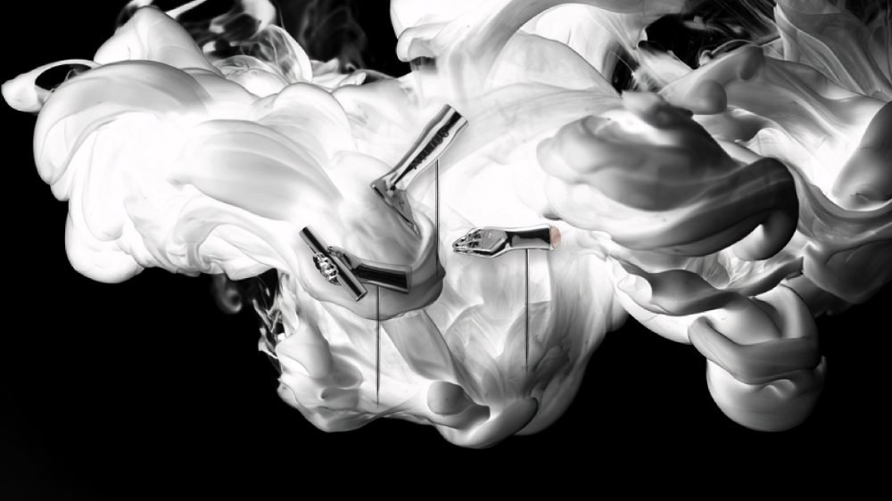 Distributed Omen — sculptural jewellery piece from Act III Consequence of the Milius Collection, dispersed structural elements registering consequence across multiple points of tension and suspension, by Milan Stamenovic